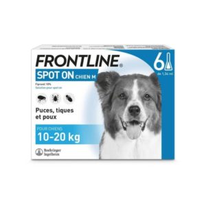 Frontline M 6 pipettes antiparasitaires pour chiens de 10 à 20 kg