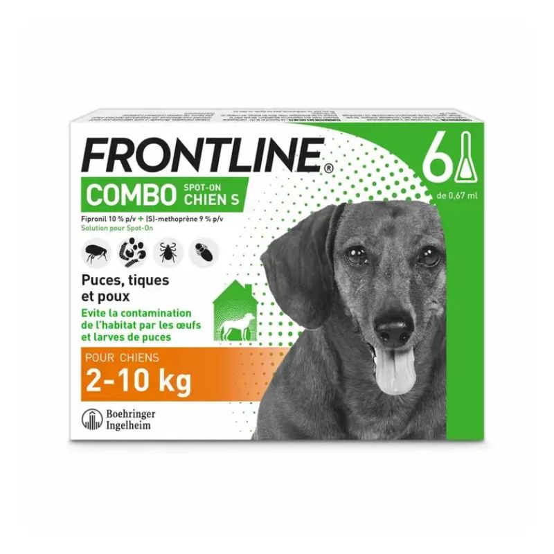 Frontline Chien S Spot-On 3 pipettes antiparasitaires - Univers Véto